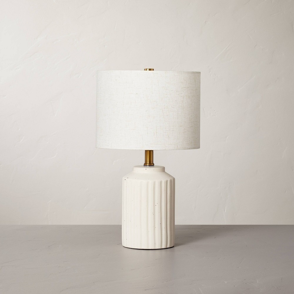 Fluted Ceramic Table Lamp Cream - Hearth & Hand Magnolia, Target 2022
